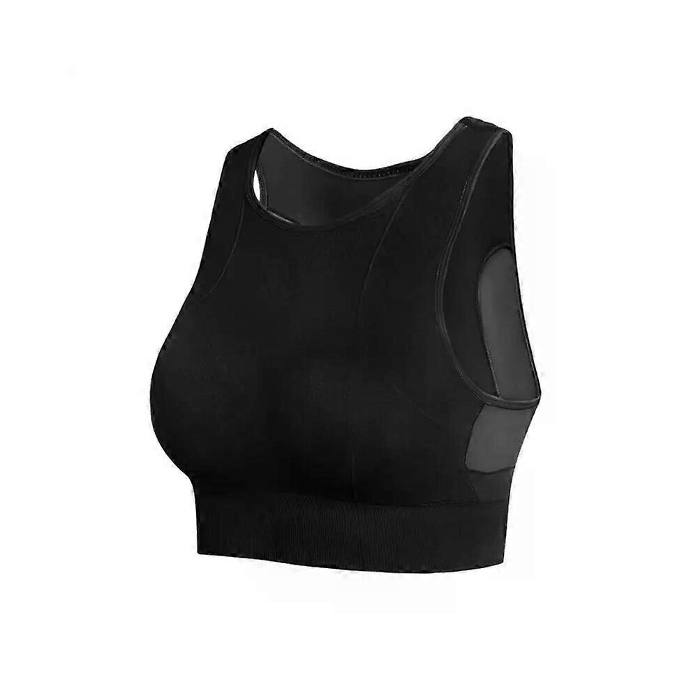 (S,C)Sports Bra for Women Gym Without Bones Quick Drying Shockproof Plus Size Bralette Fitness Mesh Yoga Run Underwear Crop Top