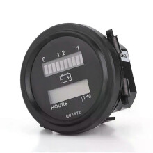 12V/24V/36V/48V/72V LED Digital Batteriindikatormätare Med Timräknare För Golfvagn IP65 Vattentät