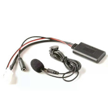 Προσαρμογέας καλωδίου Bluetooth AUX 8 ακίδων με μικρόφωνο για Nissan New Teana/X-Trail/Tiida/Murano
