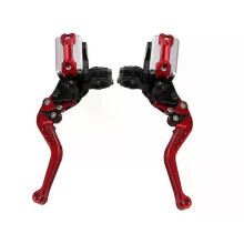 (A2, Style B) Motorcycle Brake Clutch Cnc Aluminum Alloy Adjustable Universal Durable Car Accessories Drum Brake Cable Clutch