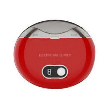 (Red) Electric Nail Clipper Cordless Integrated  Nail Grinder Automatic Trimmer Adults