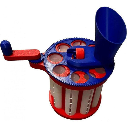 (US, BLUE WHITE) Genius Coin Classifier - Hand-cranked Coin Sorter