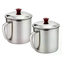 380ML rostfritt stål mugg kopp utomhus camping porslin resor köksutrustning picknickredskap dricka