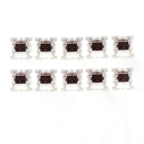 (Καφέ) 10 τεμάχια/παρτίδα 3 ακίδων Outemu Mx Switches Μηχανικό πλη