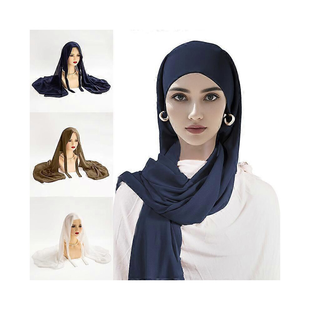 1 pièce peut envelopper la tête foulard respirant perle mousseline de soie doux cravate bandana femmes