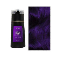 (Purple) Nova Hair Dye Shampoo, Nova Hair Instant Dye Shampoo,Hair Color Shampoo for Hair