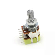 B50K 50K Ohm Dubbel linjär konisk volymkontrollbrytare Potentiometerbrytare