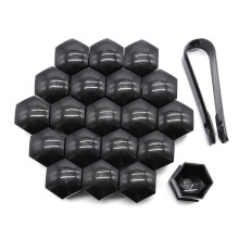 20x 19mm Hjulmutterbultar Huvudskyddskåpor Skyddsbult Exteriör Dekoration Hjulnavdelar