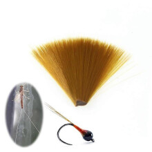 Coda di ninfa Perdigon in nylon marrone conica di diametro fine per mosche galleggianti.