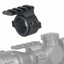 Adaptador de montaje de anillo para mira telescópica táctica de 254 mm/30 mm con riel Picatinny Weaver