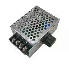 AC spänningsregulator 220V motorvarvtalsregulator PWM-styrning SCR 4000W dimmer likriktare Med brytare