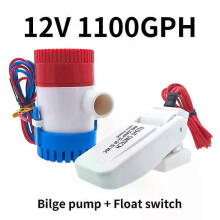 (12V1100GPHandSwitch) 1 pieza 12V 24V 1100gph 750gph Interruptor de flotador de bomba de achique Bomba
