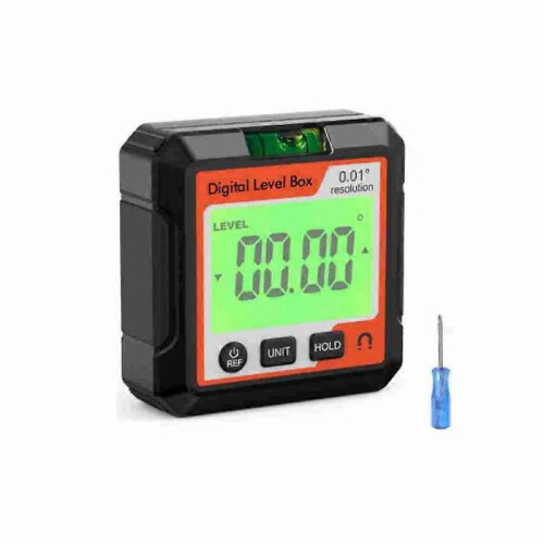 (B) Sakerplus Magnetic Digital Inclinometer, High-precision Angle Ruler