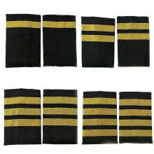 Professionella uniformsaxelband Axelbrädor Icke-deformerade kaptensuniformsaxelband för flygkostymer