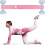 (Pink)Hip Thrust Belt, Booty Belt for Hip Thrust Use with Dumbbells Kettlebells Plates, Non-Slip Hip Thrust Belt Pad 2
