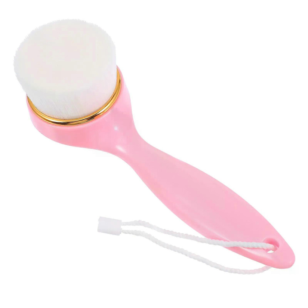 (Rose) Brosse exfoliante pour le visage, nettoyant pour la peau, outil pour le visage, nettoyeur de