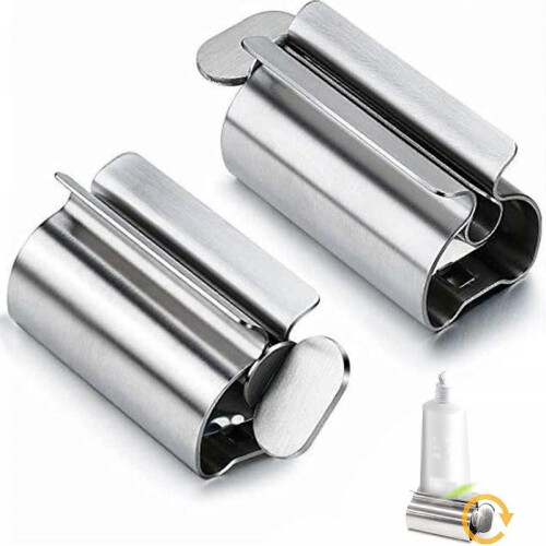 Tube Squeezer Tube Press, 2pcs Toothpaste Squeezer Rotating Toothpaste Dispenser Tube Press Toothpaste Holder