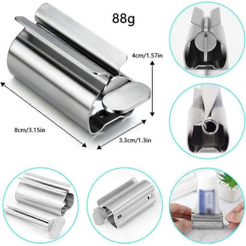 Tube Squeezer Tube Press, 2pcs Toothpaste Squeezer Rotating Toothpaste Dispenser Tube Press Toothpaste Holder 1