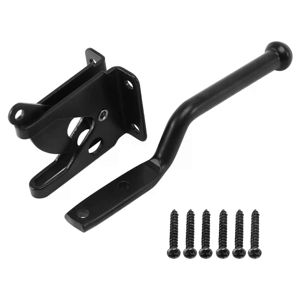 Loquet de portail autobloquant à levier robuste pour clôture en bois