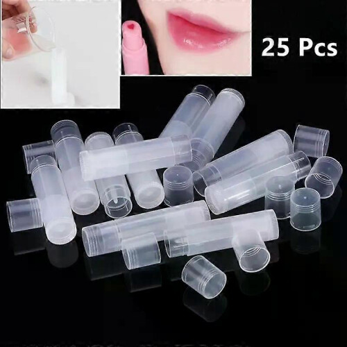 25 τεμάχια/παρτίδα Σωληνάρια Lip Gloss με καπάκια Δοχείο σωλ