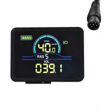 P5C Ηλεκτρικό Ποδήλατο LCD Μετρητής 24V-60V Ebike Έξυπνη Οθόνη IP67 UART Πολύχρωμη Οθόνη LCD