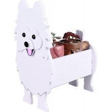 (D) Cute Garden Flower Pot Cow Dog Planter, Cow Corgi Pomeranian Goat Garden Pots, PVC Flower Planter Garden Home Dcor