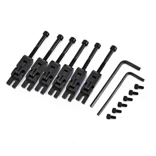 6 st. dubbellåsningssystem strängsadlar för Floyd Rose gitarr tremolo bridge gitarrtillbehör gitarr