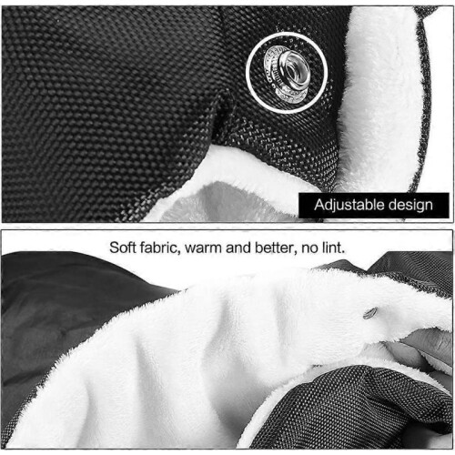 2Pcs Stroller Hand Muff, Stroller Hand Warmer Gloves Hand Muff, Universal Extra Thick Warm Pram Hand Muffs 1