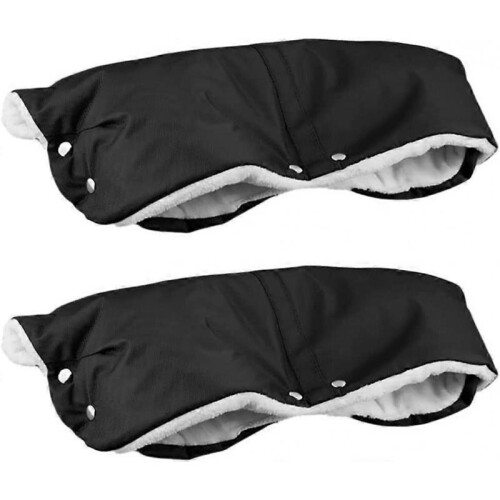 2Pcs Stroller Hand Muff, Stroller Hand Warmer Gloves Hand Muff, Universal Extra Thick Warm Pram Hand Muffs