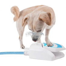 Dog Water Fountain, Dog Sprinkler Paw Activated, Outdoor Water Fountain for Dog Drinking, Step On Pet Water Dispenser