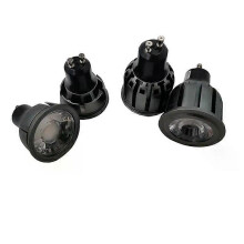 Bombilla LED COB regulable GU10/GU53/E27/E14/MR16 de 3 W y 5 W, 85-265 V CC, 12 V, foco de aluminio.