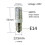 3 τεμάχια λαμπτήρας E14 220V μπλε led πράσινο led E14 220V κόκκινο l 2