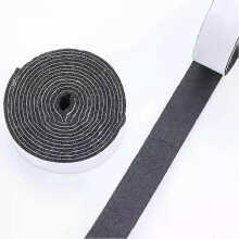 Rouleau de feutre autocollant pour meubles, 1 m, 4/3/2 cm, noir et gris, réduit les vibrations.