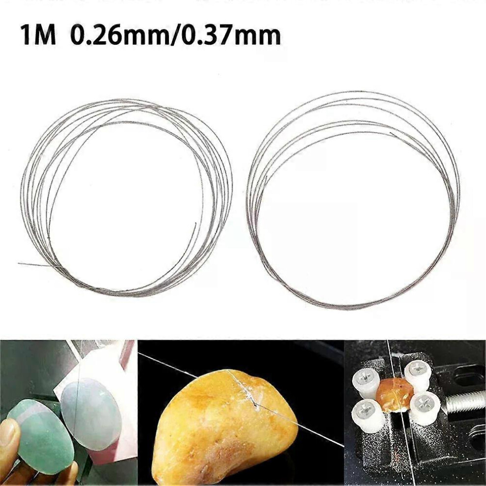 1 pièce de fil de coupe diamanté ultrafin, outil de bricolage, lames de scie à chantourner, jade, métal,