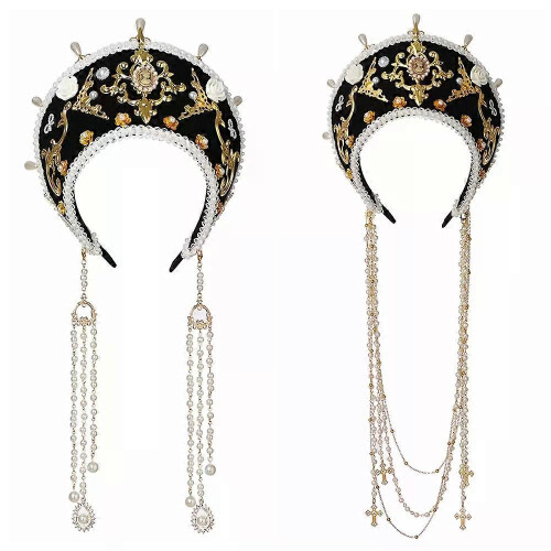 Βασιλική Αναγέννηση Tudor Crown Headpiece Γυναικεία Μεσαιωνική Ε
