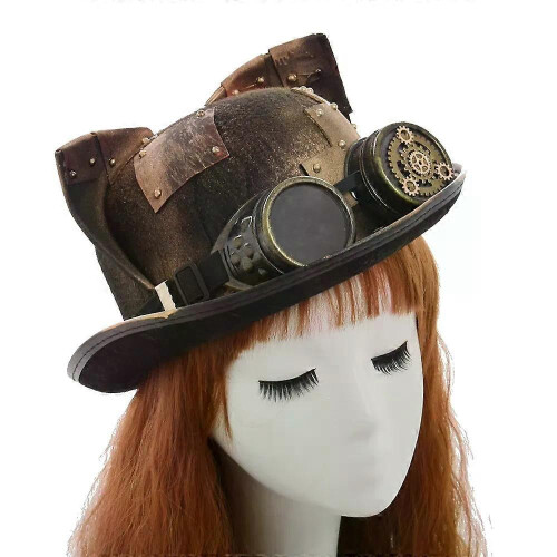Καπέλα με αυτιά γάτας Lolita Gothic Punk Steampunk Top Hat για γυναίκες