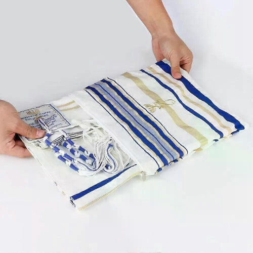 Σάλι προσευχής Tallit 180*130cm από βαμβάκι Tallit Tzitzit για προσευ