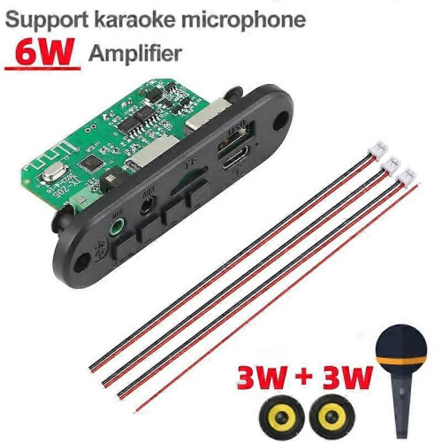 37V-5V Bluetooth 50 MP3 Αποκωδικοποιητής Πλακέτα 2*3W Ενισχυτής Υποστ
