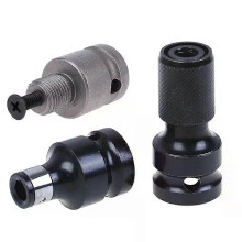 Adaptador de mandril de taladro (3 unidades) con tornillo de 1/2" cuadrado a 1/4" hexagonal, convertidor
