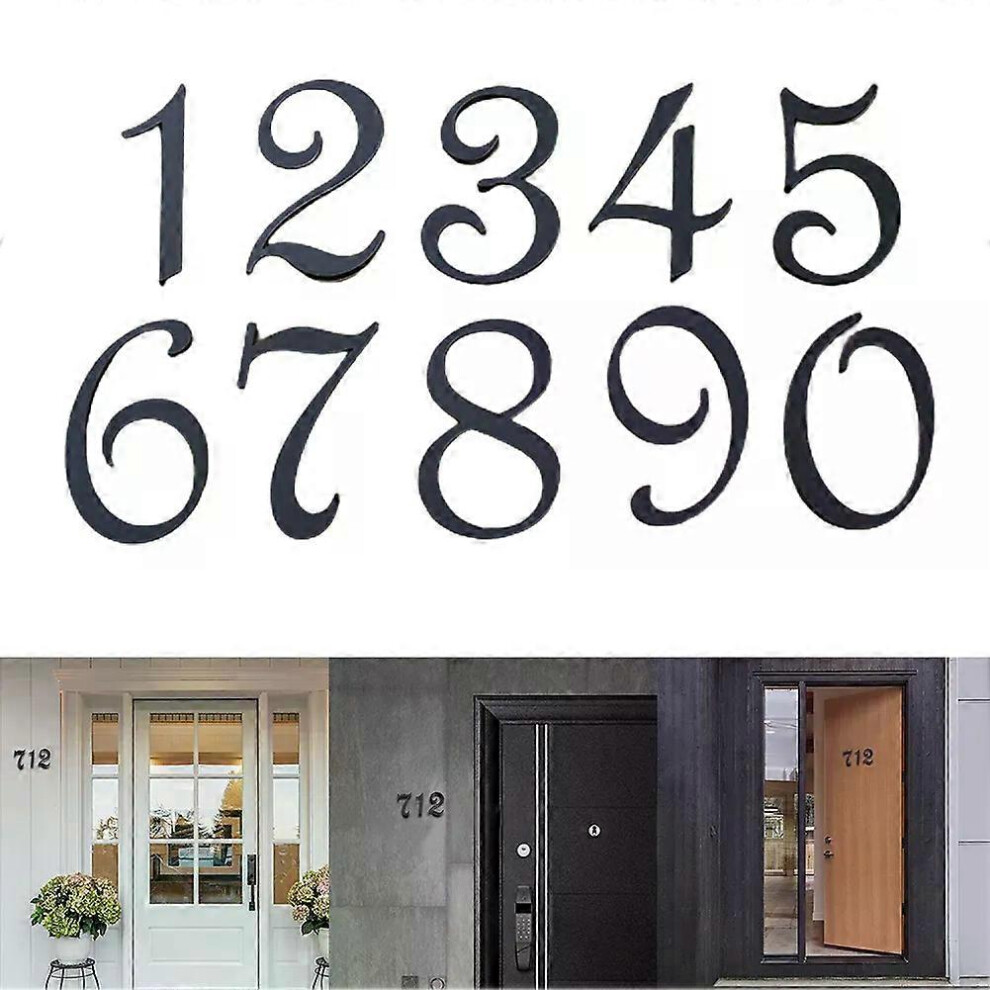 Numéro de maison 7 cm, plaque d'immatriculation de porte, rue, boîte aux lettres, adresse, numéro autocollant,