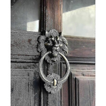 (As show, One size) Door Knocker In The Shape Of A Lions Head, Bronze