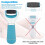 (As show, One size) A Batch Of 5 Replacement Rolls, Replacement Roll Head Charging,  Electrotherapy Foot Pumice, Rape Foot 3