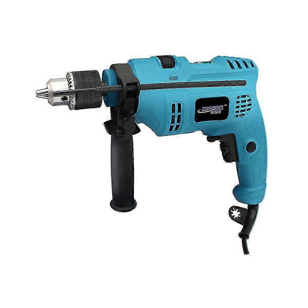 (As show, One size) 980W Hammer Drill - Corded with 360 Rotating Handle and 13mm Chuck Size