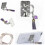 (As show, One size) Qd-paste Tassels Metal Ed Finr Ring Bracket Mobile Ph(cloud ) 1