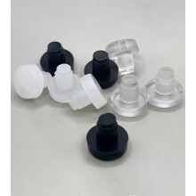 Lot de 50 bouchons anti-collision en caoutchouc noir transparent de 5 mm et 6 mm pour pieds, fixations,