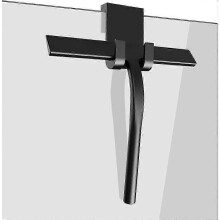 (As show, One size) Shower squeegee silicone shower wiper window squeegee bathroom wiper window squeegee made of silicone with stainless steel core for shower bathroom mi