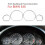 Για BMW E46 Χρωμιωμένο Δακτύλιο Ταμπλό Δακτύλιοι Πλαισίου Πλα 1