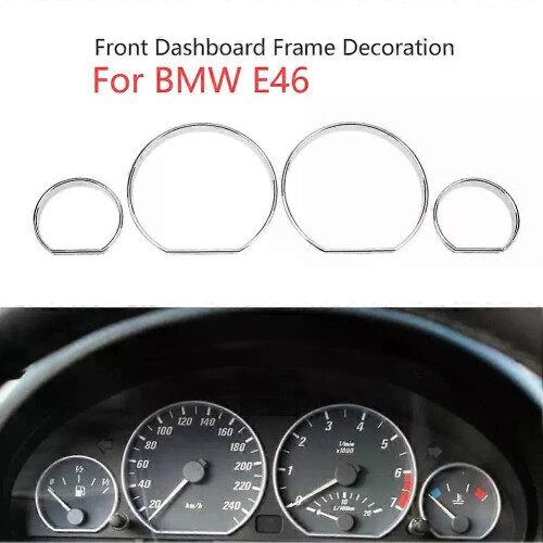 Για BMW E46 Χρωμιωμένο Δακτύλιο Ταμπλό Δακτύλιοι Πλαισίου Πλα