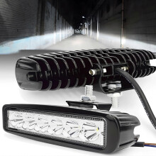 6 LED ABS Φως εργασίας αυτοκινήτου LED DRL Spotlight Υψηλός Φωτισμό