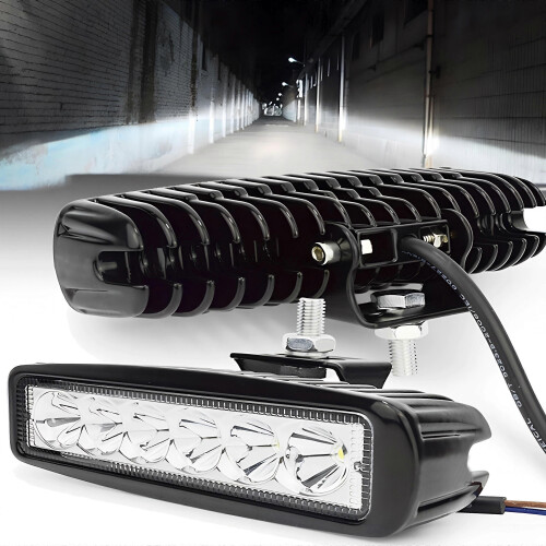 6 LED ABS Φως εργασίας αυτοκινήτου LED DRL Spotlight Υψηλός Φωτισμό
